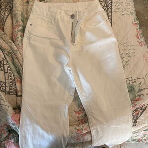 White Flare Pants